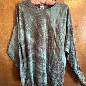 VS PINK Women’s Long Sleeve Tie-Dye Shirt
